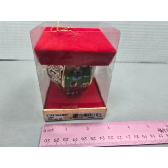 ChemArt 40864 Ornament Jack & Jill Collectible Metal 24k Gold Finish Etched - Picture 7 of 8